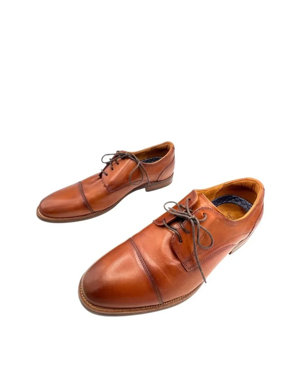 Florsheim Men’s Brown Leather 10.5 Cap Toe Oxford Dress Shoes Hollywood Wardrobe